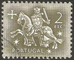 Sellos de Europa - Portugal -  caballero medieval