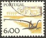 Stamps Portugal -  tractor y arado