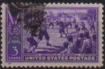 Stamps United States -  USA 1939 Scott 857 Sello 300 Aniversario Printing In Colonial America usado Estados Unidos Etats Uni