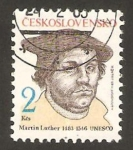 Sellos de Europa - Checoslovaquia -  martin luther, V centº de su nacimiento