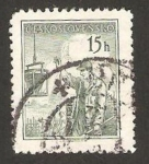 Stamps Czechoslovakia -  trabajador