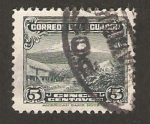 Stamps Ecuador -  cabañas montaña y plantacion