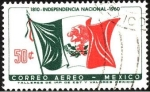 Sellos de America - Mxico -  150 años de la independencia Nacional de México. 1810 - 1960.