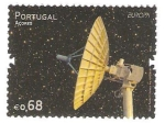 Sellos de Europa - Portugal -  astronomia, estacion de rastreo de satelites
