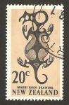 Stamps New Zealand -  Diseño de un fósil Maori