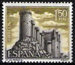 Stamps Spain -  1882 Castillos de España. Peñafiel, Valladolid.