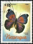 Sellos del Mundo : America : Nicaragua : Mariposa