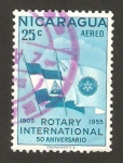 Sellos del Mundo : America : Nicaragua : 50 anivº rotary international