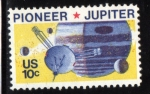 Stamps United States -  USA 1969: Pioneer 10