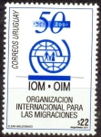 Stamps : America : Uruguay :  ORGANIZACION INTERNACIONAL PARA LAS MIGRACIONES