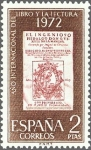 Stamps Spain -  ESPAÑA 1972 2076 Sello Nuevo Año Internacional del libro y la lectura c/señal charnela