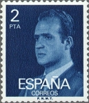 Stamps Spain -  ESPAÑA 1976 2345 Sello Nuevo Serie Básica Rey Juan Carlos I 2 pts c/señal charnela