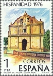 Stamps Spain -  ESPAÑA 1976 2371 Sello Nuevo Serie Hispanidad. Costa Rica Iglesia de Nicoya c/señal charnela