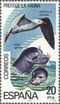 Sellos de Europa - Espa�a -  ESPAÑA 1978 2473 Sello Nuevo Proteccion de la Naturaleza Gaviota Comun y Foca Monge c/señal charnela