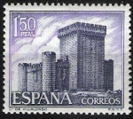 Stamps Spain -  1928 Castillos de España. Villalonso, Zamora.