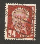 Stamps Germany -  presidente w. pieck