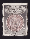 Sellos de America - Argentina -  75º aniversario  casa de moneda