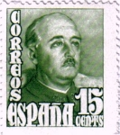 Stamps Spain -  General Franco