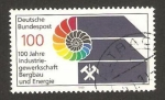 Stamps Germany -  centº del sindicato obrero de la industria minera y energetica