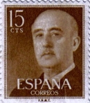 Stamps Spain -  General Franco 1955