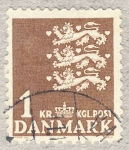 Stamps Denmark -  Tres leones