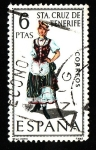 Stamps Spain -  TrajeTipico (STA..CRUZ DE TENERIFE)