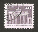 Stamps Germany -  Puerta de Brandenburgo en Berlín