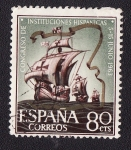 Stamps Spain -  Congreso Instituciones Hispanicas