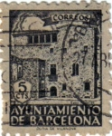 Stamps Spain -  Barcelona. Casa Padellás 1943