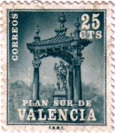 Stamps Spain -  Valencia. Casilicio de San Vicente Ferrer 1971