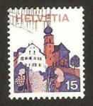 Stamps Switzerland -  iglesia barroca