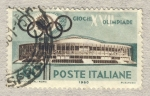 Stamps Italy -  Giochi della XVII Olimpiade  Palazzo dello sport