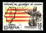Stamps Spain -  Estatuto de Autonomia Aragon