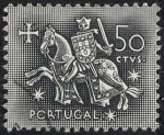 Sellos de Europa - Portugal -  Caballero