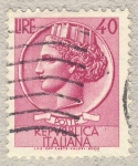 Stamps Italy -  Antica moneta siracusana