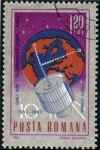 Sellos del Mundo : Europe : Romania : 1967 10 Aniversario Spoutnik 1: Early Bird