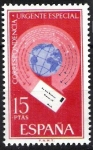 Stamps Europe - Spain -  Alegorías de correo urgente. Carta alrededor del mundo.