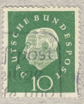 Stamps Germany -  Presidente Th. Heuß