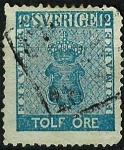 Stamps Sweden -  Escudo valor en ÖRE