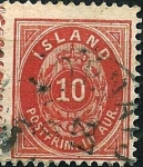 Sellos de Europa - Islandia -  Tipo de 1873