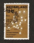 Stamps Netherlands -  752 - Mapa de la red telefónica