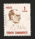 Stamps Turkey -  mustafa kemal ataturk, presidente