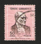 Stamps Turkey -  mustafa kemal ataturk, presidente