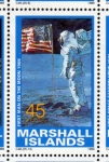 Sellos del Mundo : Oceania : Islas_Marshall : 1989 Exploracion espacial: 1er hombre sobre la Luna 1969