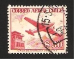 Stamps Chile -  avion