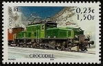 Sellos de Europa - Francia -  Locomotora Suiza Cocodrilo