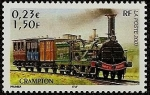 Sellos de Europa - Francia -  Locomotora Inglesa Crampton