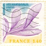 Stamps France -  IV Exposición floral Internacional en Nantes