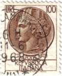 Sellos de Europa - Italia -  Antigua moneda de Siracusa