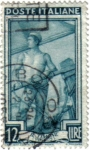 Stamps Italy -  Italia oficios. Timonel Veneciano.